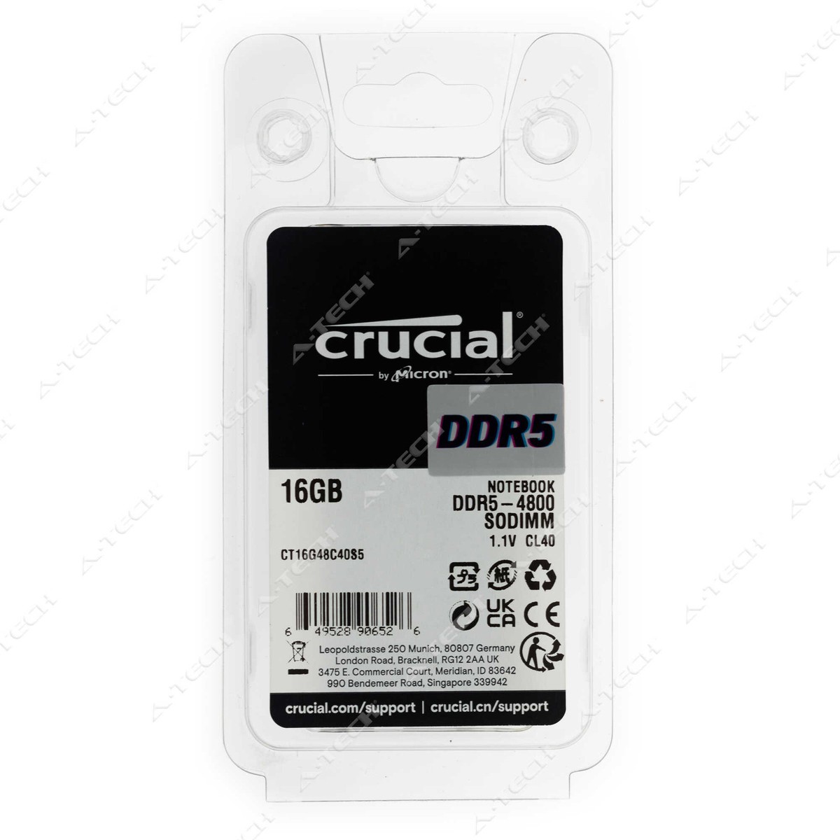 Crucial 16GB DDR5 PC5-38400 SODIMM Factory Sealed Laptop Memory 