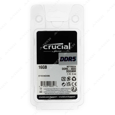 Crucial 16GB DDR5 4800 MHz SO-DIMM Memory (CT16G48C40S5) for sale