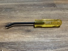 C.S. Osborne No 120.5 Staple Lifter - Yellow Plastic Handle - Upholstery Tool