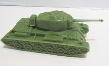 MARX PLAYSET VINTAGE U.S. ARMY TANK 41 OLIVE DRAB BATTLEGROUND IWO JIMA 54mm