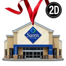 Sams Club Acrylic Christmas Ornament Wholesale Store Warehouse Shopping Gift 012