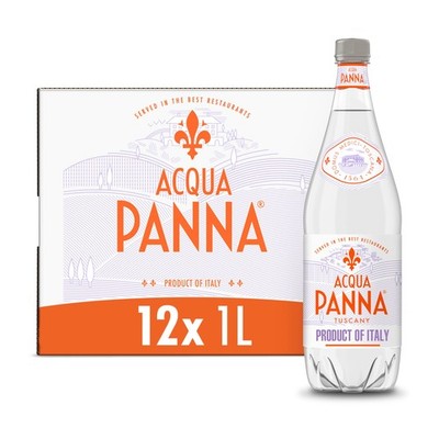Acqua Panna Natural Spring Water, 33.8 Oz Fl (Pack of 12), Clear 