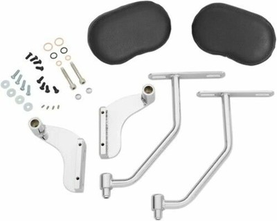 Show Chrome Deluxe Passenger Armrest Chrome 52-926 Chrome | Black 0822-0384