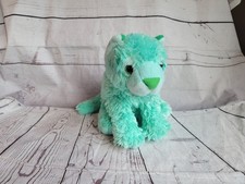 Wild Republic Mint Green Tiger 9in Plush Baby Cub Green Eyes Stuffed Animal