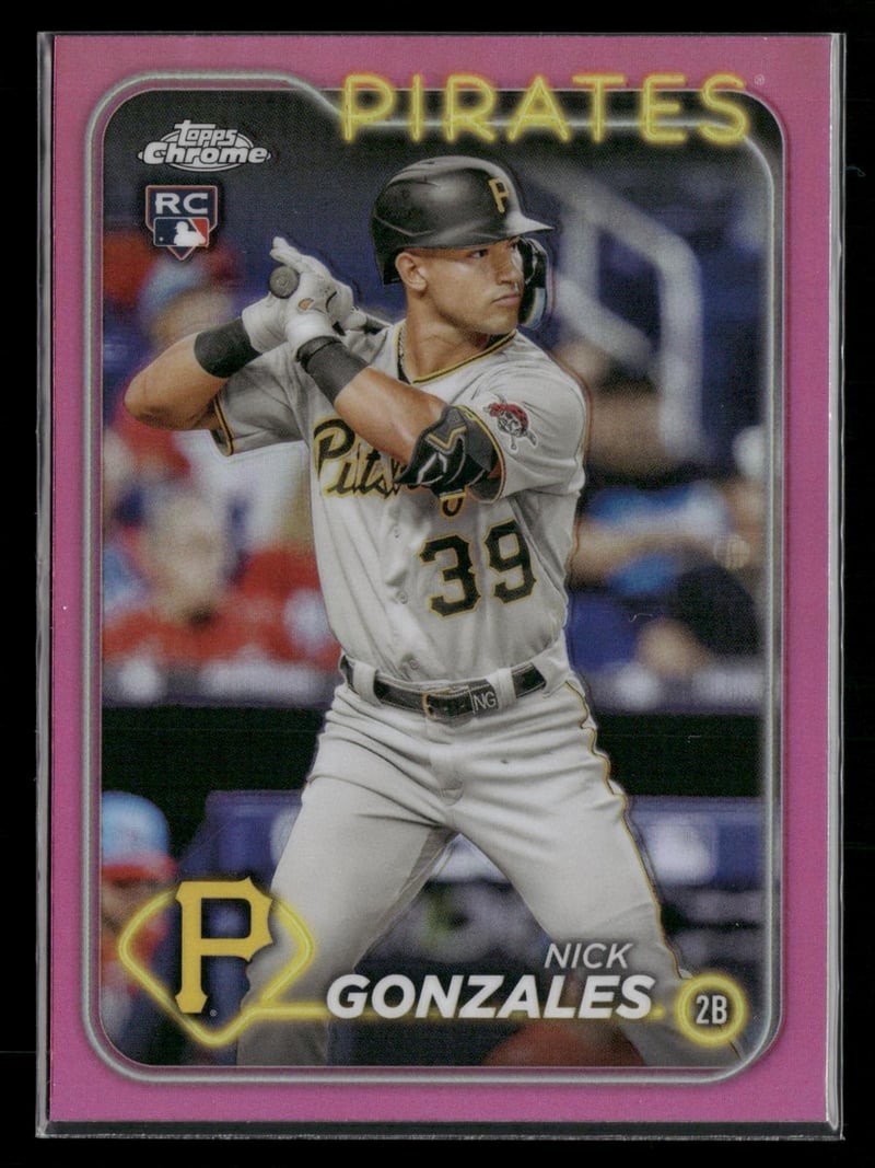 2024 Topps Chrome Nick Gonzales #72 Pink Refractor