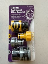 Melnor Quick Connect 4 Piece Starter Set For Garden Hoses & Water Tools NEW