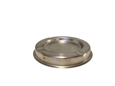 Marlboro Lights Aschenbecher | Edelstahl 20cm Durchmesser | Sammler Top Zustand 