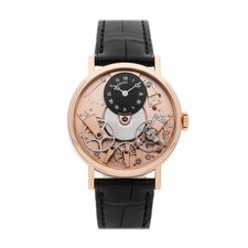 Breguet Tradition Rose Gold Manual 37mm Openwork Strap Watch 7027BR/R9/9V6