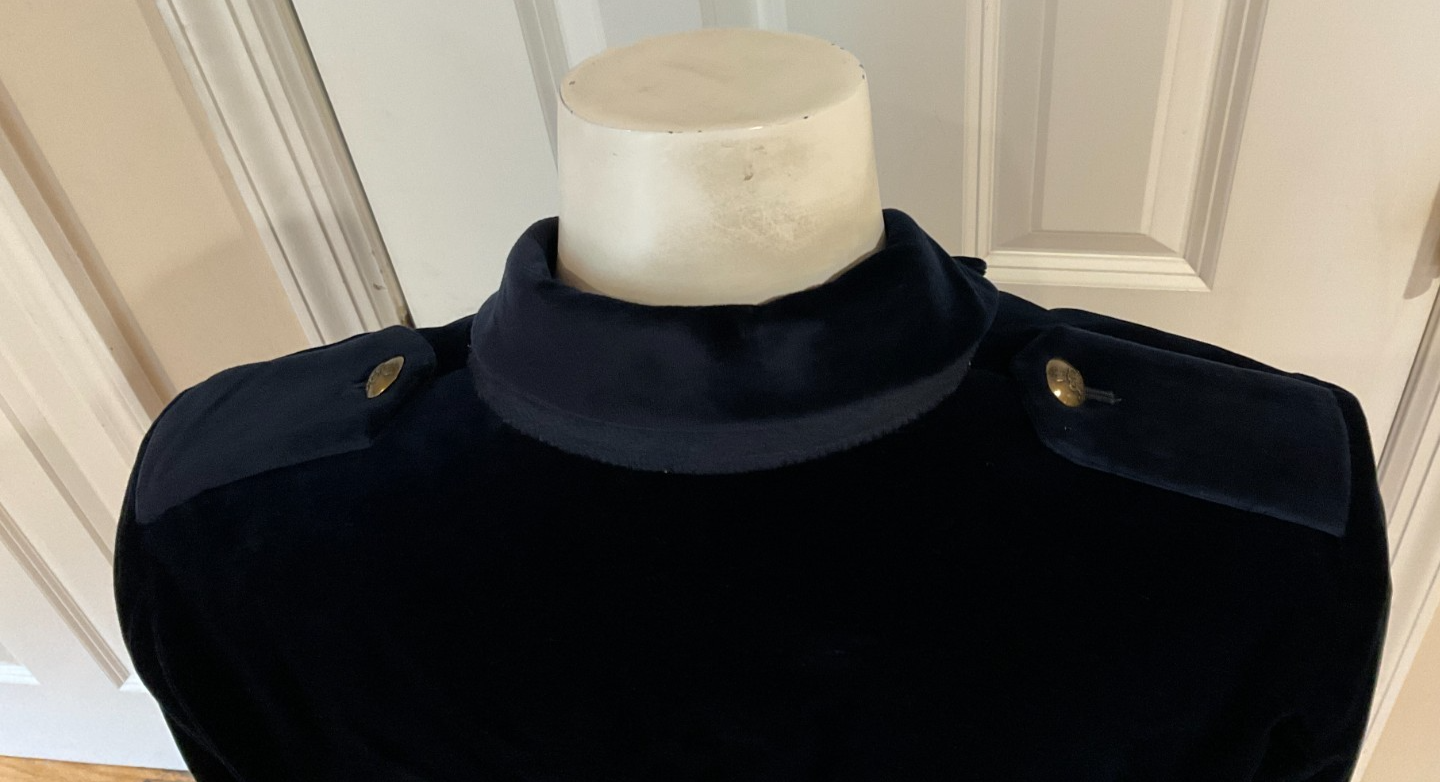 Vintage Ralph Lauren Black Label Blue Velvet Blazer with Gold ...