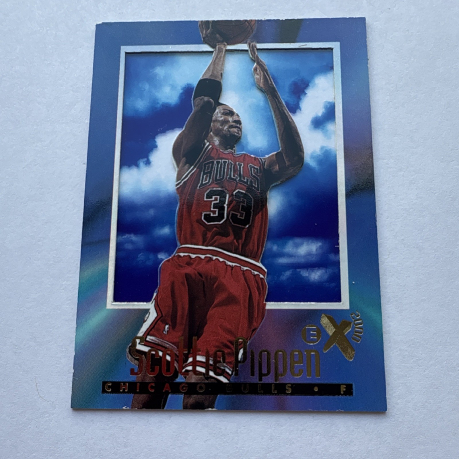 SkyBox 1996-97 E-X2000 Scottie Pippen #10 Chicago Bulls Basketball Card