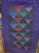 45x 29 Amish Hand Stitched Quilt