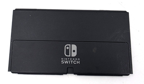 OEM Nintendo Switch OLED Back Cover Plate Replacement with Kickstand - Black