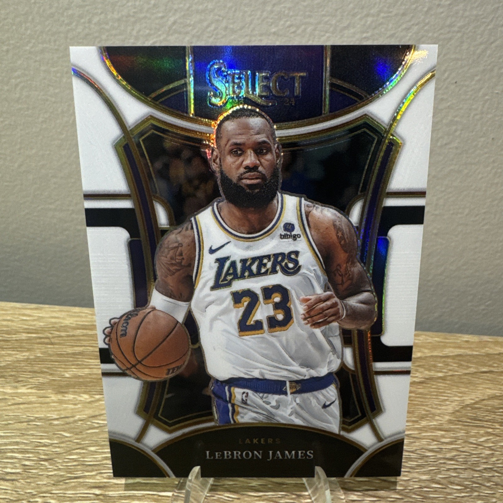 2023-24 Panini Select #335 LeBron James White Mezzanine Prizm /149