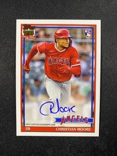 2026 Topps Series 1 - 1991 Topps Baseball Auto Christian Moore #91A-CM RC E810