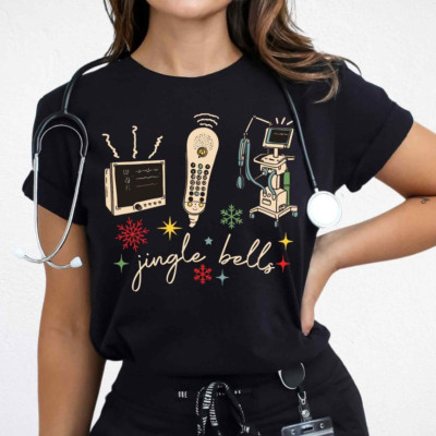 Christmas Nurse Shirt, Jingle Bells Nurse Shirt, Funny Christmas Nurse Shirt