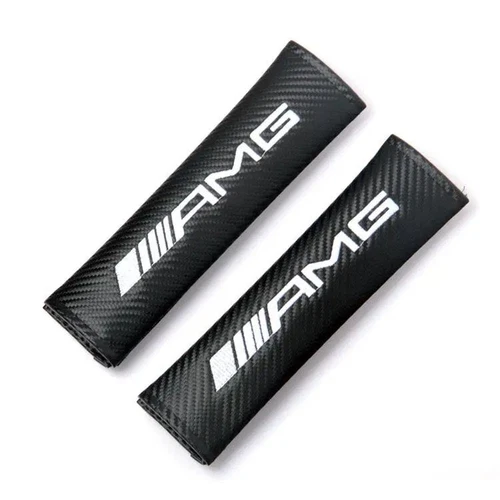 Cubierta de cinturón de seguridad de coche de felpa suave para mercedes-benz amg almohadillas protectoras 2 piezas - Imagen 2 de 8