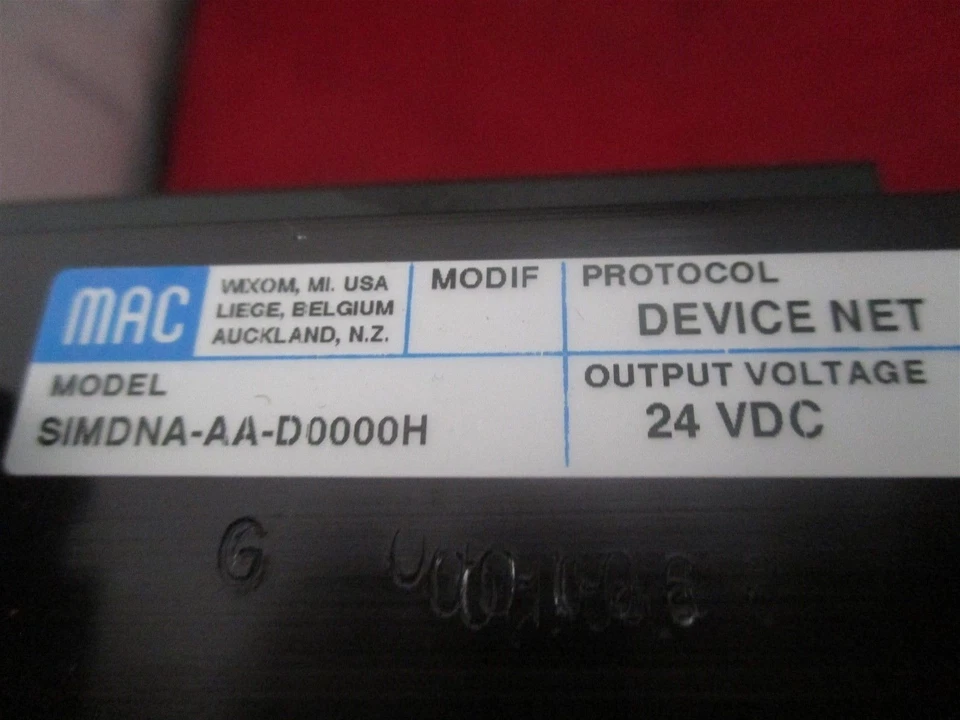 Mac  SIMDNA-AA-D0000H DeviceNet - Image 3 of 4