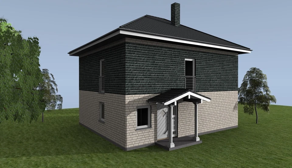 -Aktion-Haus "Steinfurt" als 3D CAD Haus-Projektdatei mit Cadvilla ab Version 12 - Bild 3 von 4