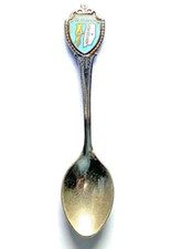 Silverplate Mini Spoon Alabama Souvenir USA Northern Flicker Montgomery Vintage