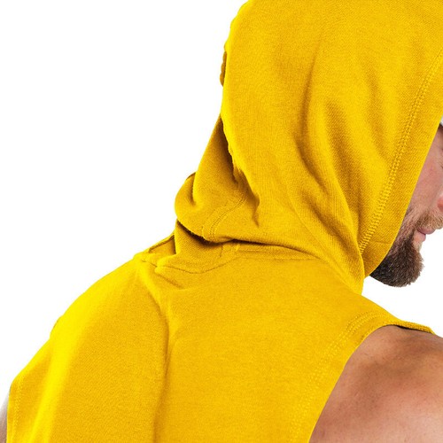 Men's Sweatshirt Solid Color Hooded Tops Mens Summer Regular Fit Sleeveless Vest - Foto 24 di 60