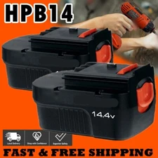 1~4PACK for BLACK DECKER 14.4V Slide Battery HPB14 FIRESTORM FSB14 499936-34