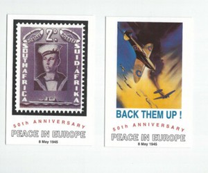 SOUTH AFRICA-POST CARDS-MINT-50 TH ANNIVERSARY-LOT OF 5--MINT-VF-#112