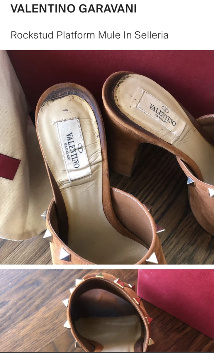 Valentino rockstud shop suede sandal
