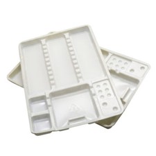 10 Pcs Dental Disposable Plastic Instrument Partition Tray Pallets Segregated