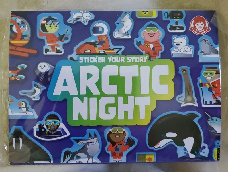 Wendy's 2021 Sticker Your Story Arctic Night Kids Meal Toy NIP