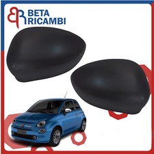 Calotte Specchietto Retrovisore Fiat 500 Abarth 2007> SX e DX Nere Speccho 2 PZ