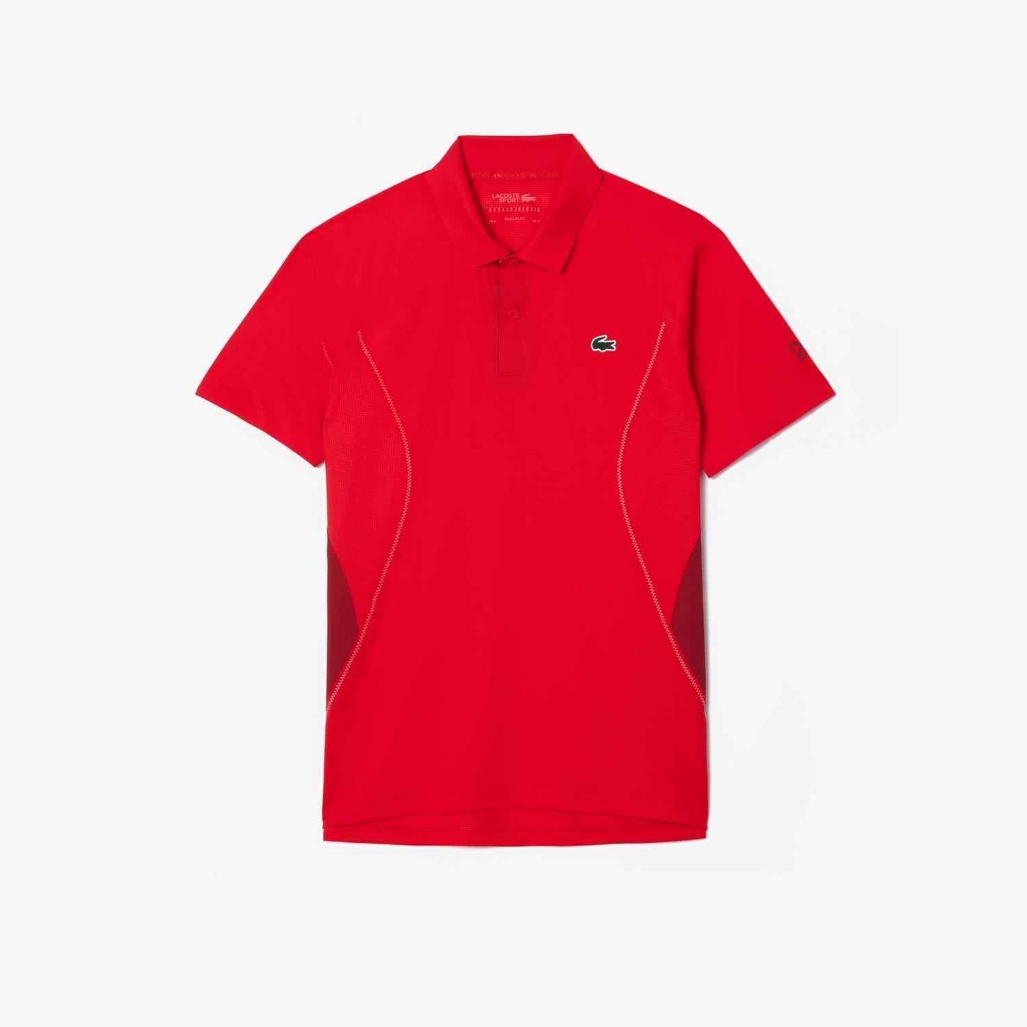 Футболка-поло Herren от Lacoste Sport Tennis x Novak Djokovic Regular Fit in Rot 27690₽