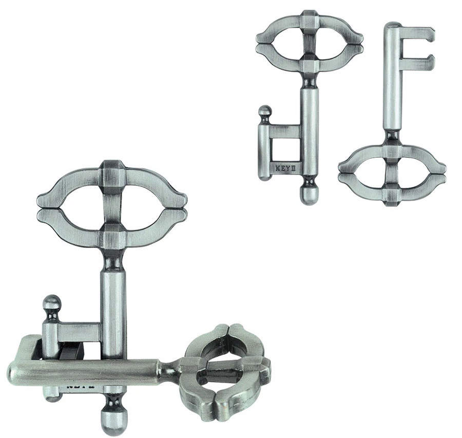 CAST PUZZLE METALLPUZZLE Cast Key II 2 Schlüssel Knobelspiel Geduldsspiel von Hanayama °NEU°