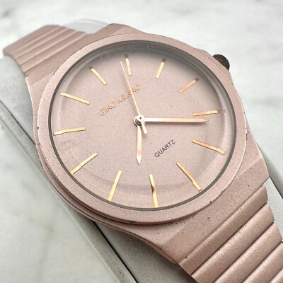 Gino Milano Women's Round Face Rose Gold Finish Watch 9244 - Has New Battery