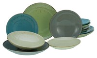 Creatable - Nature Collection - Tellerset 12-Tlg (Bunt)