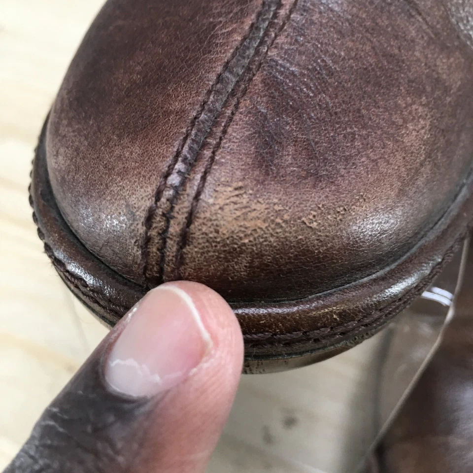 Naturalizer Zapatos Mujer 8 M Válidos Mocasines Zuecos Tacón Comft Cuero Marrón Sin Cordones Foto 4 de 4