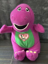 Lyons Group 2013 9" Plush Stuffed Animal Barney The Dinosaur Purple- READ