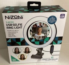 Nizoni 3 Mode Usb selfie ring light new. New In Box. Wired Controller 4 Perfect