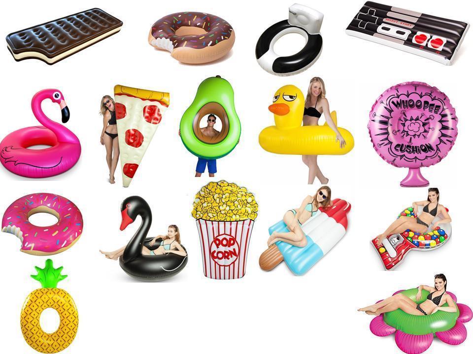 Piscina gigante inflable flotadores balsa natación diversión deportes acuáticos playa juguete Reino Unido