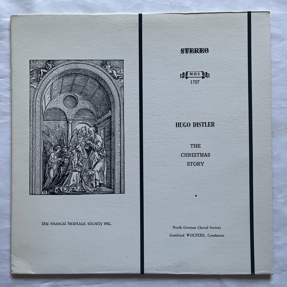 HUGO DISTLER The Christmas Story 1973 LP Musical Heritage Society MHS 1707 - Image 2 of 4