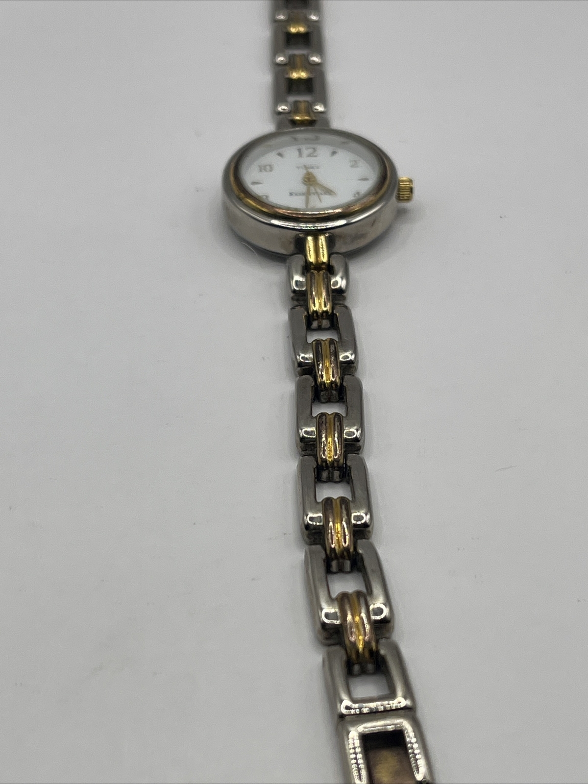 Timex Essentials 24mm Women's Watch White Dial Two Tone- New Battery thumbnail 5