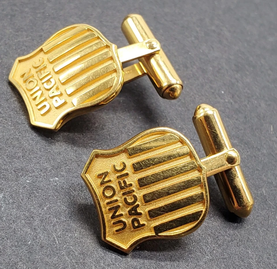 卡地亚复古 14k 黄金联盟太平洋袖扣复古 20 世纪 50 年代 — 第 4/4 张图片