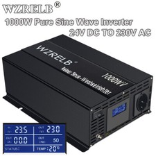 Reiner Sinus Spannungswandler 1000W Power Inverter 24V Truck Home Solar RV Car