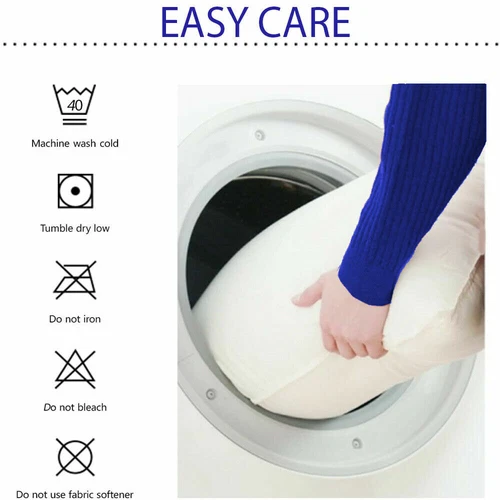 Duck Feather & Down Pillows Pillow Extra Filled Hotel Quality PACK OF 2 - Picture 5 of 7