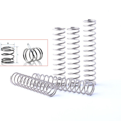 #ad Pressure Compressed Compression Springs Zinc Coated Steel 1.2mm Wire x OD10 20mm $29.99