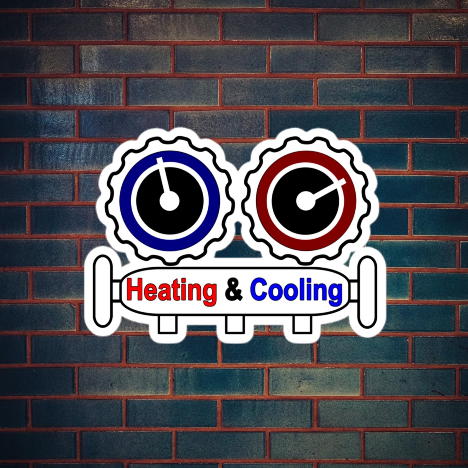 HVAC Sticker, Heating Cooling technician air conditioning mechanic