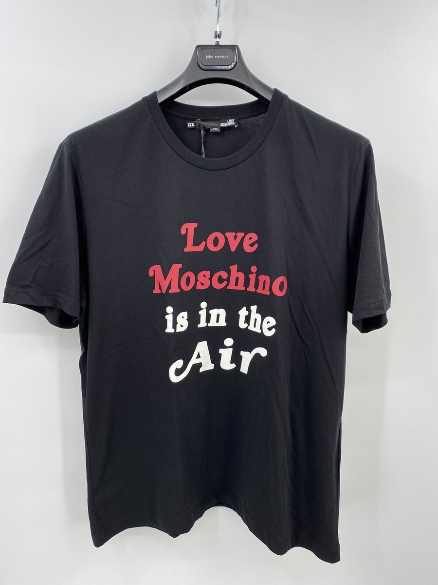 Moschino Graphic T-shirt Love Is In The Air Size XXXL NWT (runs 