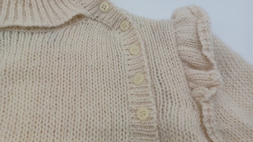 Vintage hunters Run Pure Wool Sweater Shetland Size Large, Cream. D2022 - Picture 7 of 16