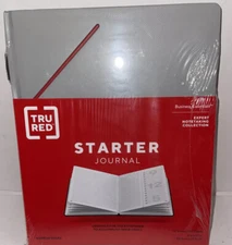 Tru Red TR58413 Large Starter Journal, Narrow Rule, Gray Cover, 8 X 10, 192 Pgs