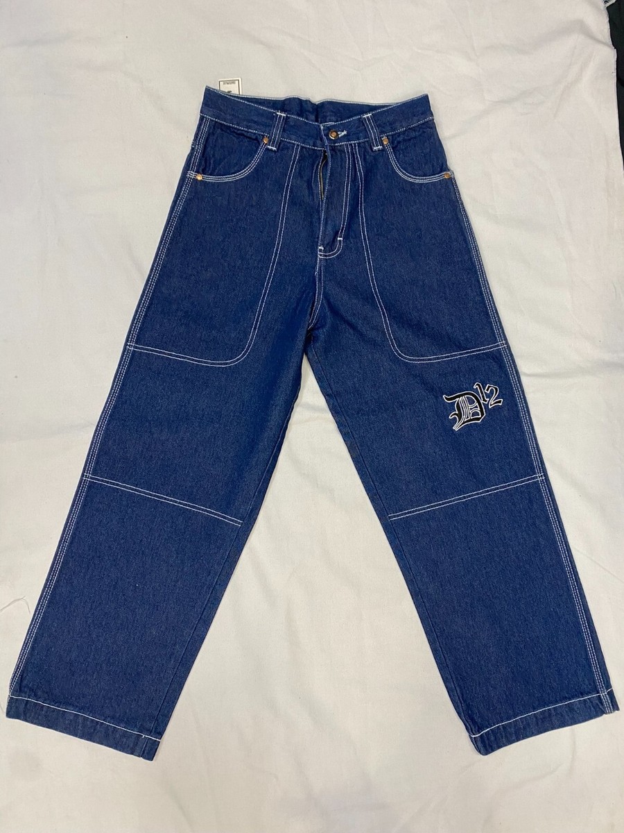 REGAL BAGGY JEANS YOUTHS BOLT STYLE D12 JEANS HIP HOP UK
