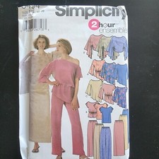 Simplicity 5494 Pull-on Pants Shorts Skirt Pullover Top Size 12-20 Pattern